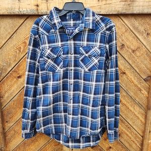 American Eagle Vintage Fit Snap Down Shirt